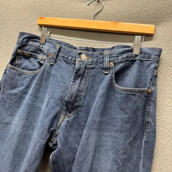 Polo Ralph Lauren Jeans Varick Slim Straight Denim Mens 34x32 (34x31 ACTUAL) - Picture 9 of 13